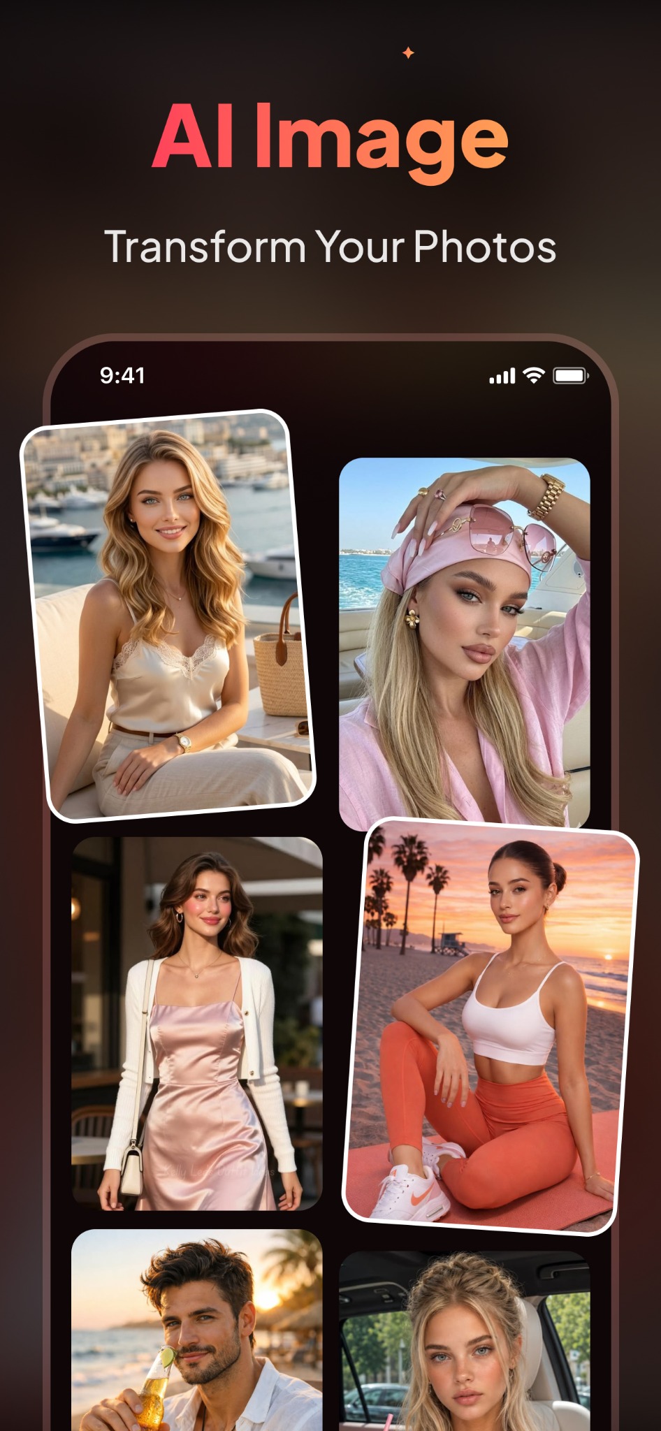 AI STYLES screen in Movix
